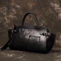 Sac bandoulière décontracté pour femme en cuir véritable avec fermeture éclair - IVOIRART.COM