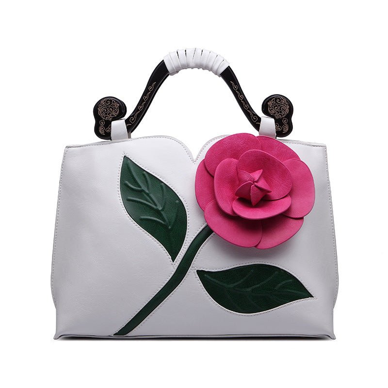 Sac Bandoulière Élégant en Forme de Fleur au Style Raffiné et Vintage - IVOIRART.COM