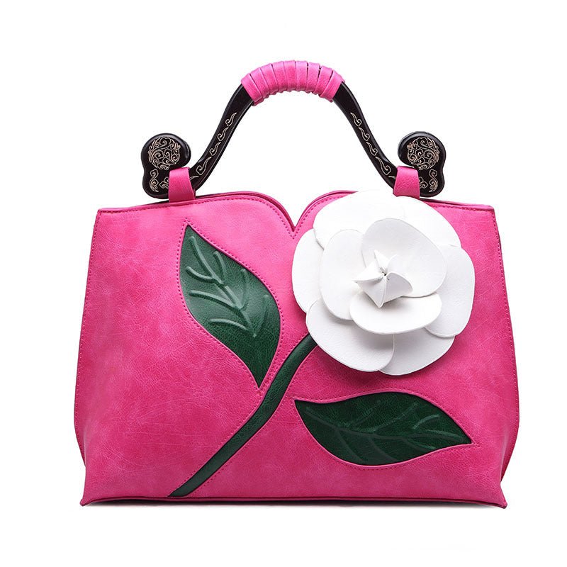 Sac Bandoulière Élégant en Forme de Fleur au Style Raffiné et Vintage - IVOIRART.COM
