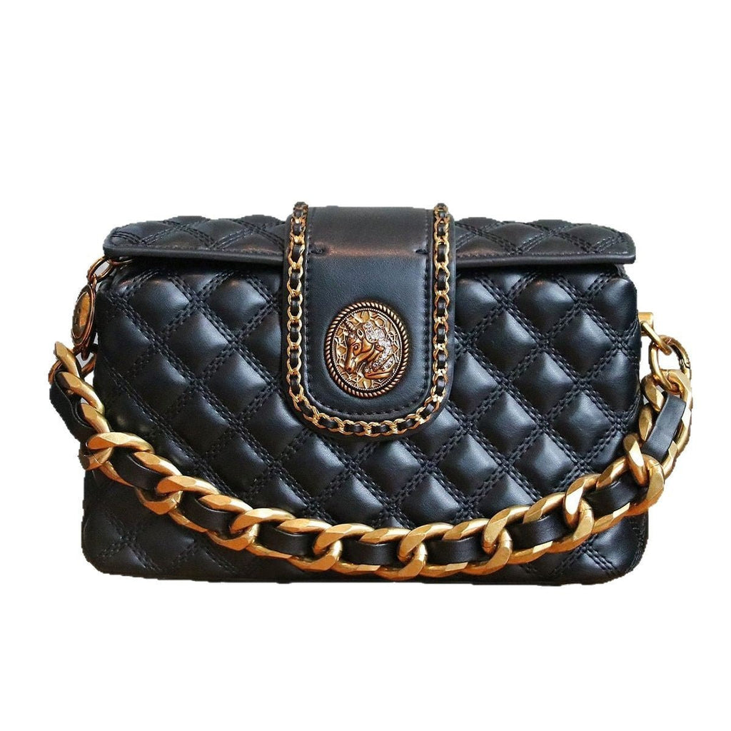 Sac bandoulière élégant matelassé en diamant uni haut de gamme, tendance et pratique - IVOIRART.COM