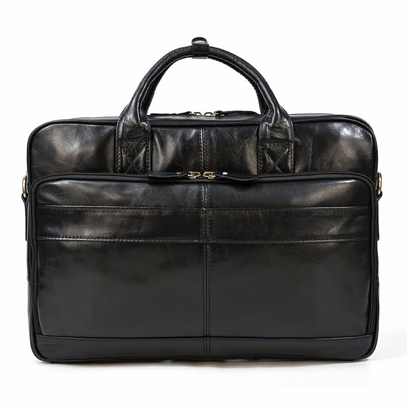 Sac bandoulière en cuir de vachette pour ordinateur, sac messager urbain élégant - IVOIRART.COM