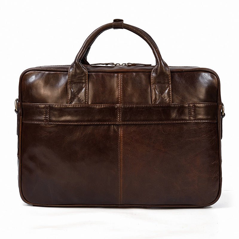 Sac bandoulière en cuir de vachette pour ordinateur, sac messager urbain élégant - IVOIRART.COM