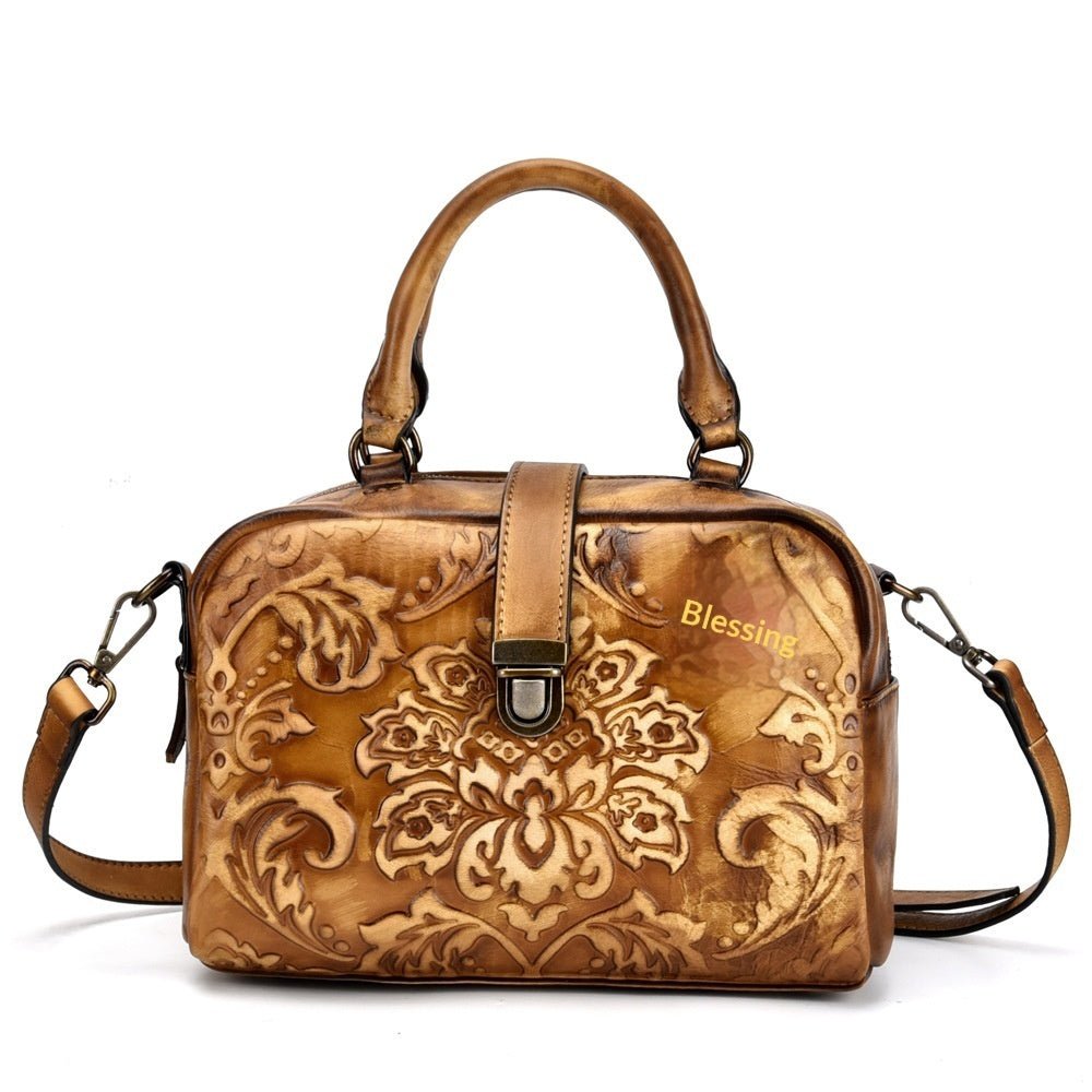 Sac bandoulière en cuir pleine fleur, top grain, finition à la main - IVOIRART.COM