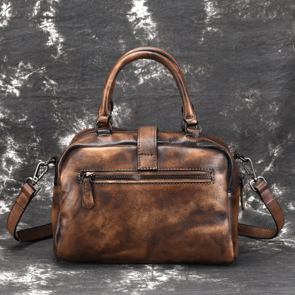 Sac bandoulière en cuir pleine fleur, top grain, finition à la main - IVOIRART.COM