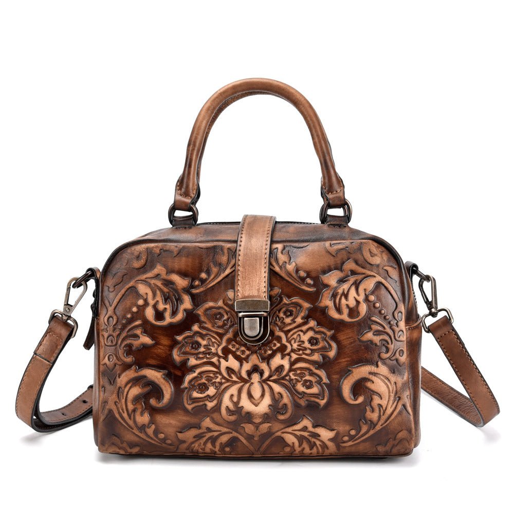 Sac bandoulière en cuir pleine fleur, top grain, finition à la main - IVOIRART.COM