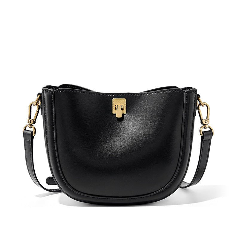 Sac bandoulière en cuir simple et décontracté pour femme — style frais et doux!! - IVOIRART.COM