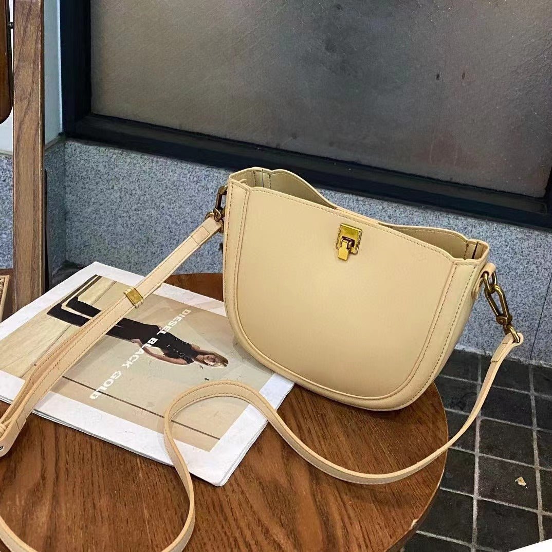 Sac bandoulière en cuir simple et décontracté pour femme — style frais et doux!! - IVOIRART.COM
