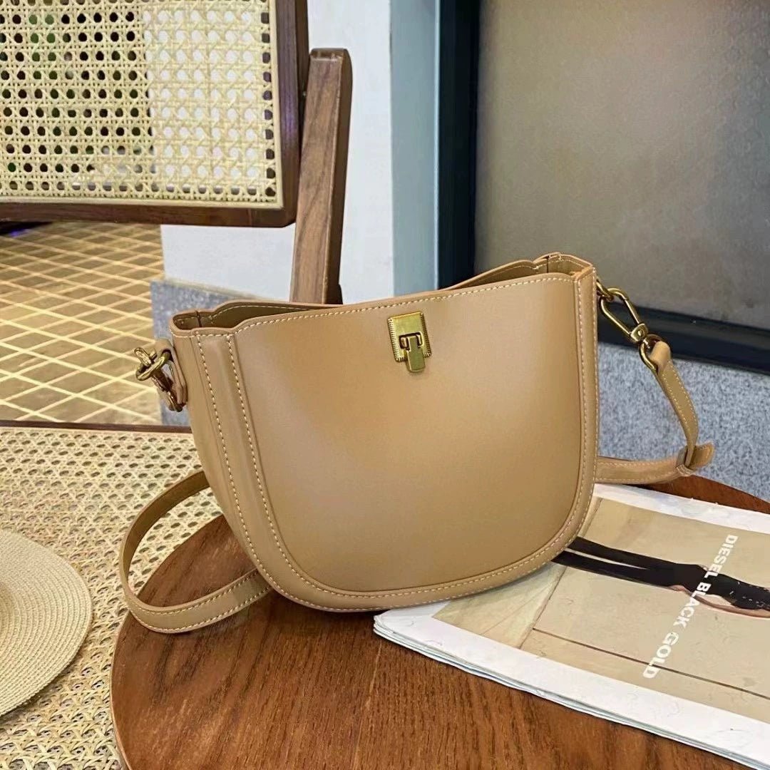 Sac bandoulière en cuir simple et décontracté pour femme — style frais et doux!! - IVOIRART.COM