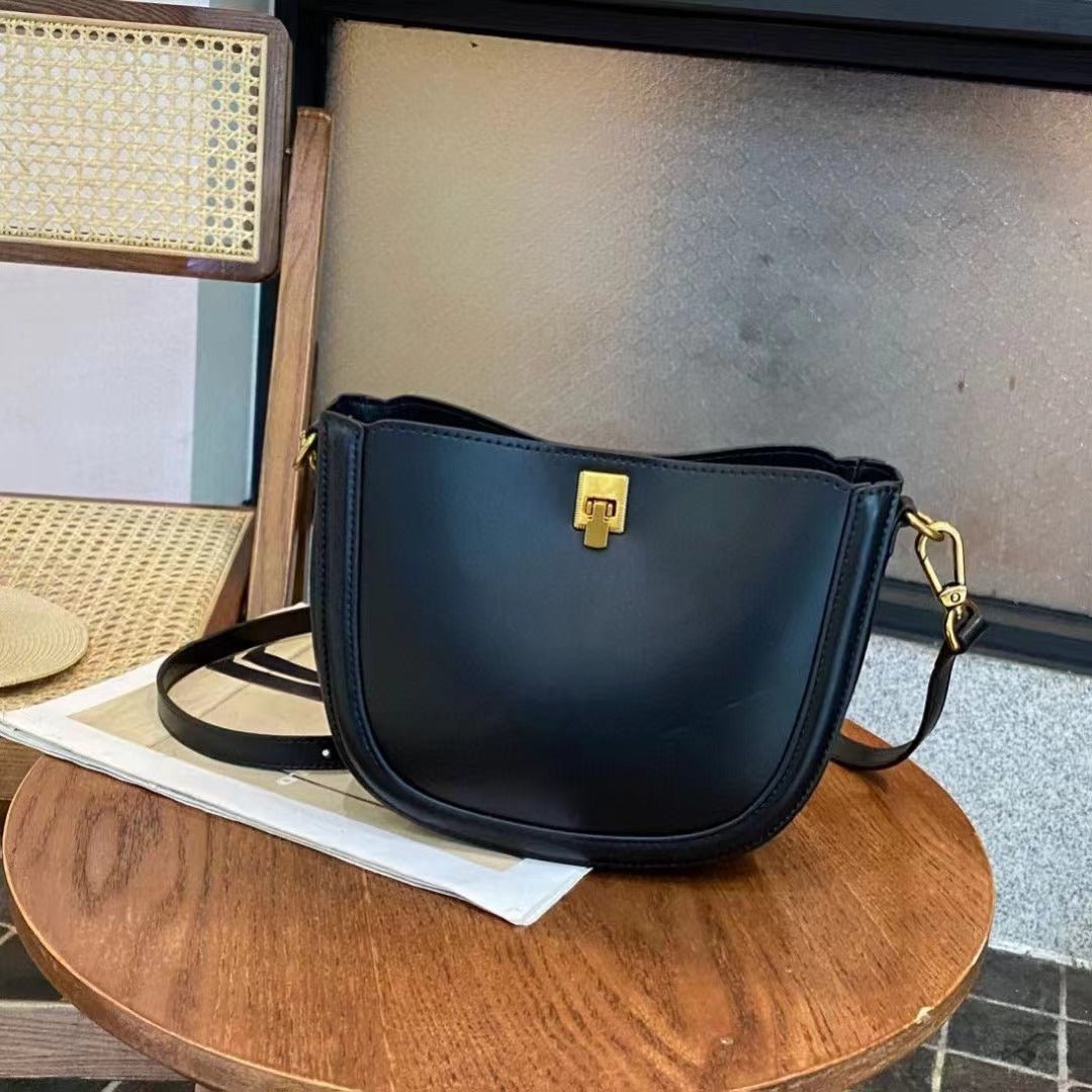 Sac bandoulière en cuir simple et décontracté pour femme — style frais et doux!! - IVOIRART.COM