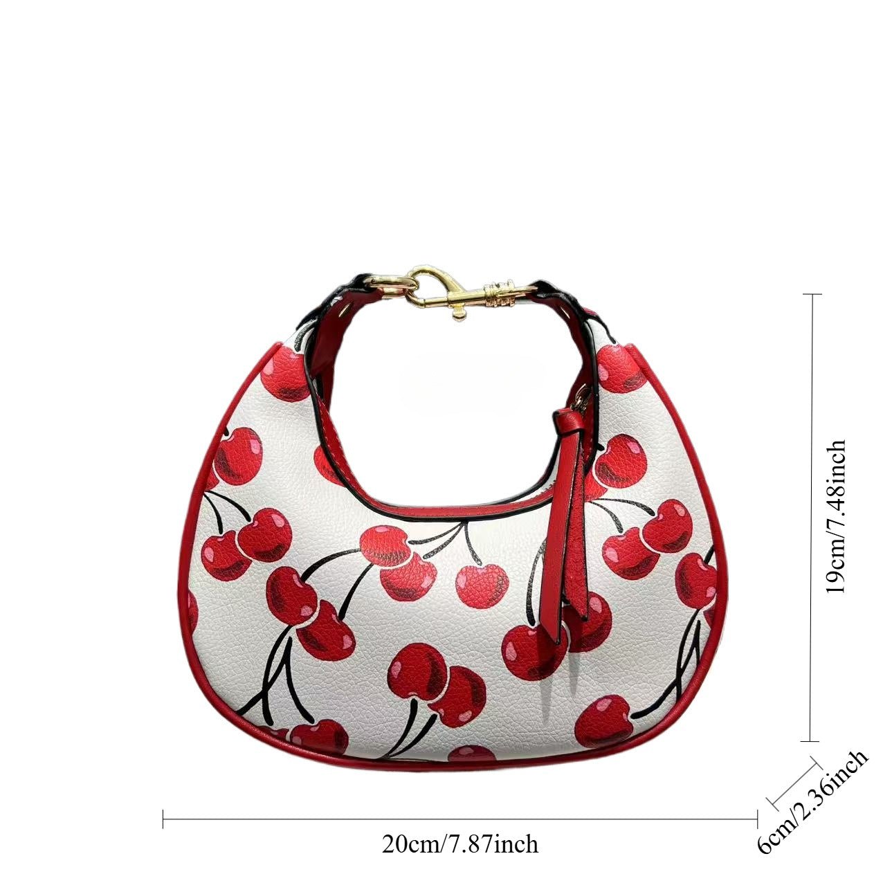 Sac bandoulière en cuir souple avec coutures, style hobos simple et mignon - IVOIRART.COM