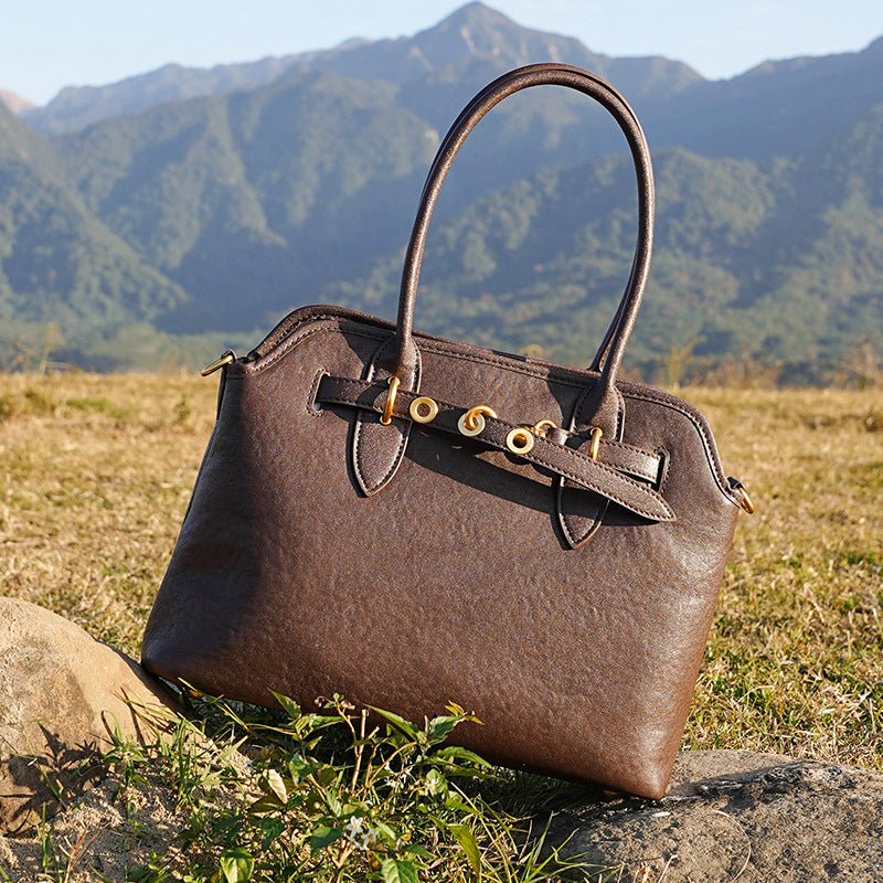 Sac bandoulière et porté croisé femme cuir pleine fleur grande capacité - 31x11 - IVOIRART.COM