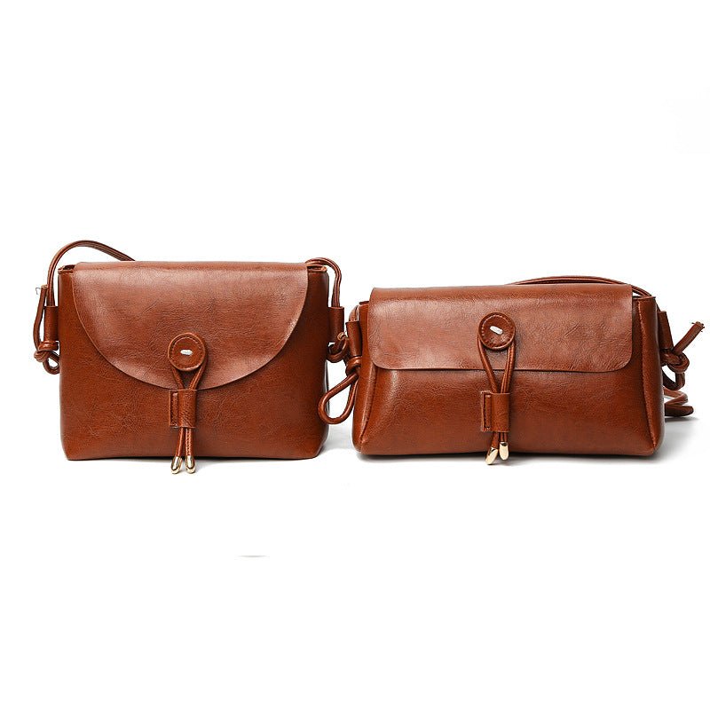 Sac bandoulière femme cuir ciré style messenger élégant et fonctionnel compactXL - IVOIRART.COM