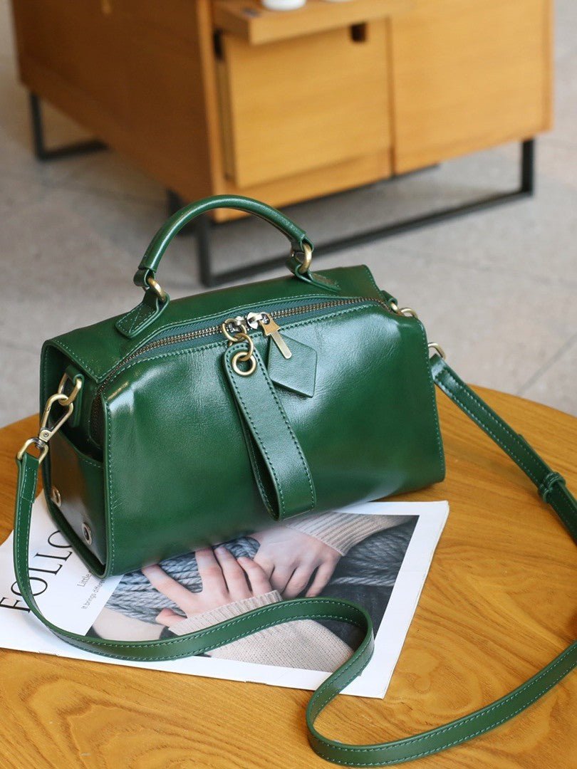 Sac bandoulière femme cuir vachette rétro européen-américain, grand volume chic! - IVOIRART.COM