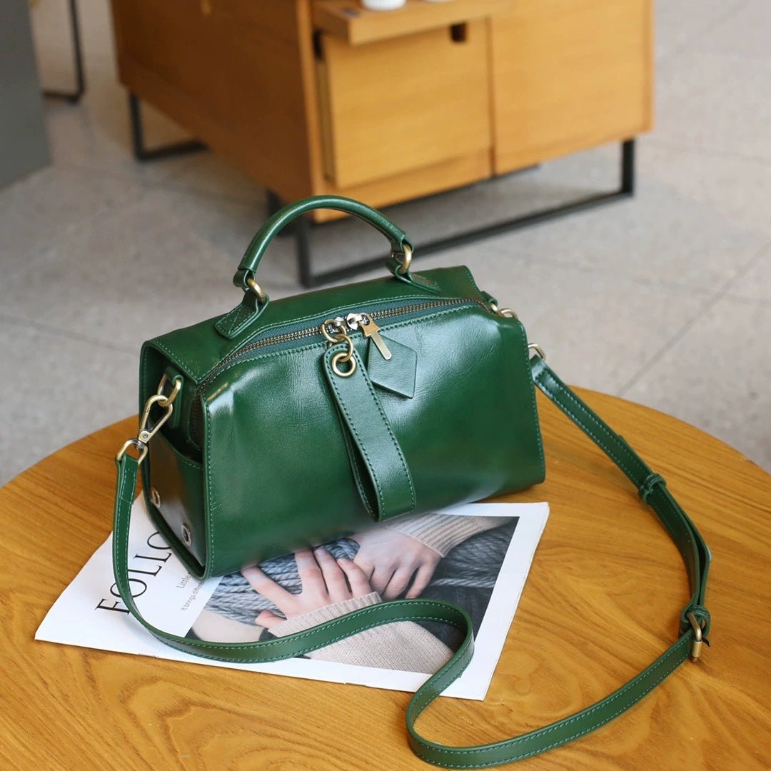 Sac bandoulière femme cuir vachette rétro européen-américain, grand volume chic! - IVOIRART.COM