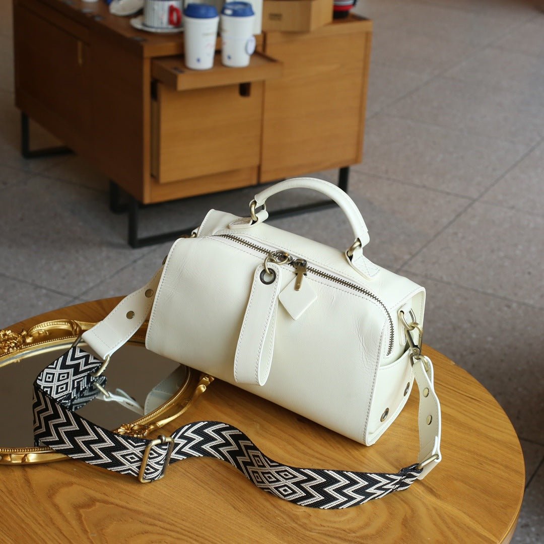 Sac bandoulière femme cuir vachette rétro européen-américain, grand volume chic! - IVOIRART.COM