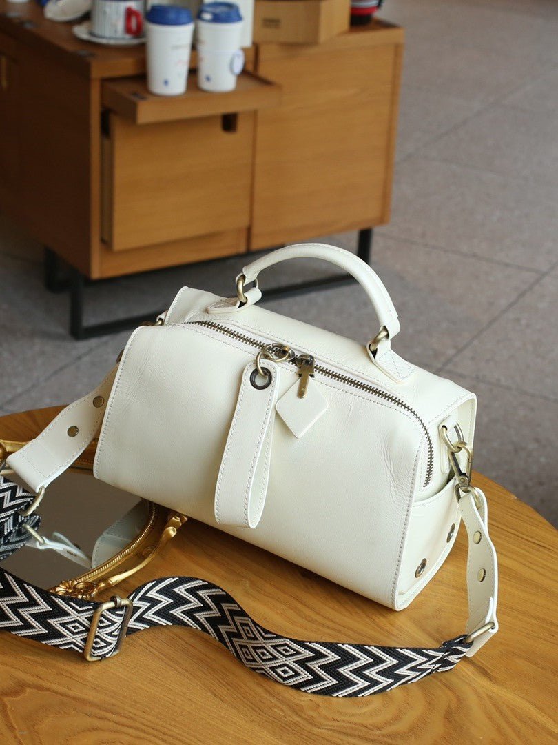 Sac bandoulière femme cuir vachette rétro européen-américain, grand volume chic! - IVOIRART.COM