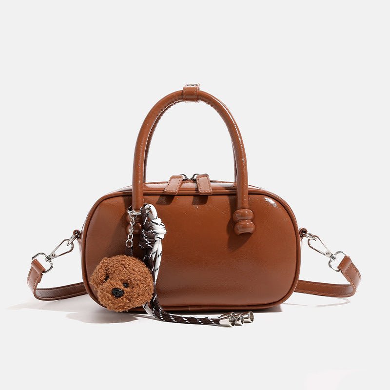 Sac bandoulière femme style coréen, polyvalent, haute qualité en PU et peluches! - IVOIRART.COM