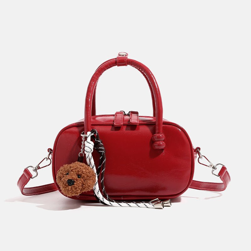 Sac bandoulière femme style coréen, polyvalent, haute qualité en PU et peluches! - IVOIRART.COM