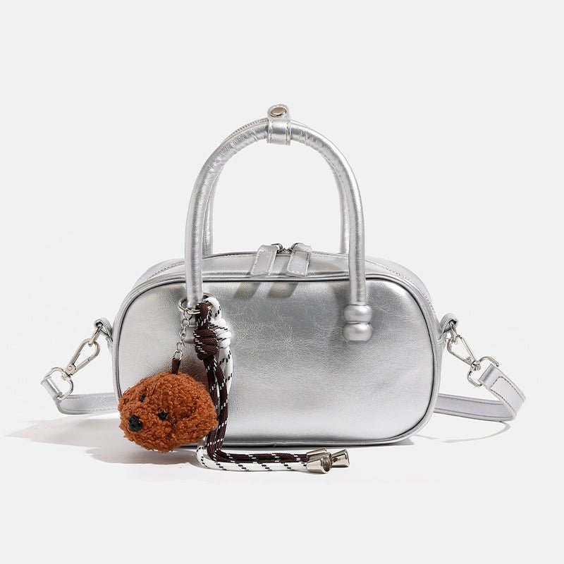 Sac bandoulière femme style coréen, polyvalent, haute qualité en PU et peluches! - IVOIRART.COM