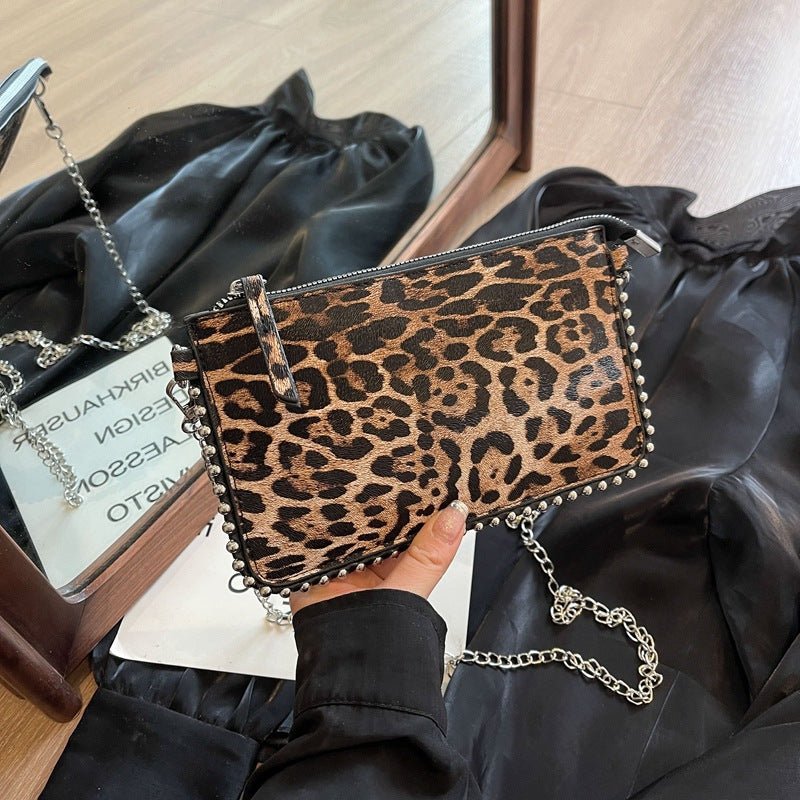 Sac bandoulière femme style western niche décontracté porté sous le bras chaîne! - IVOIRART.COM