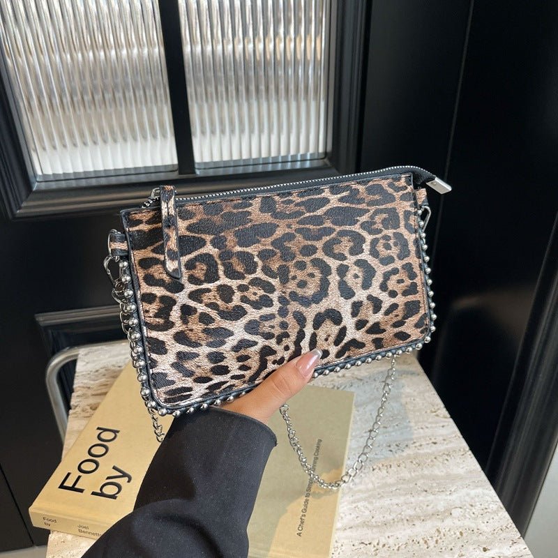 Sac bandoulière femme style western niche décontracté porté sous le bras chaîne! - IVOIRART.COM