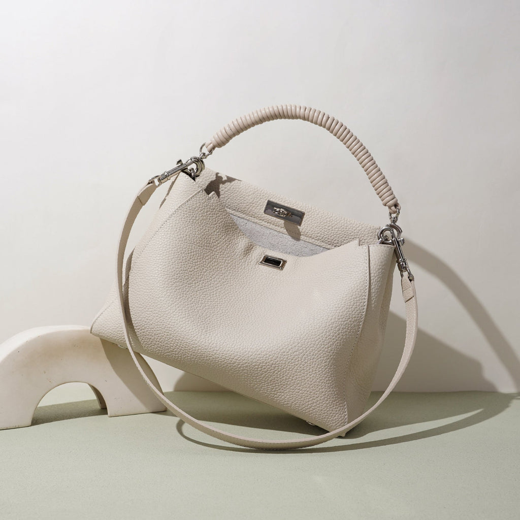 Sac bandoulière grande capacité au style moto, cuir véritable, design urbain tendance - IVOIRART.COM
