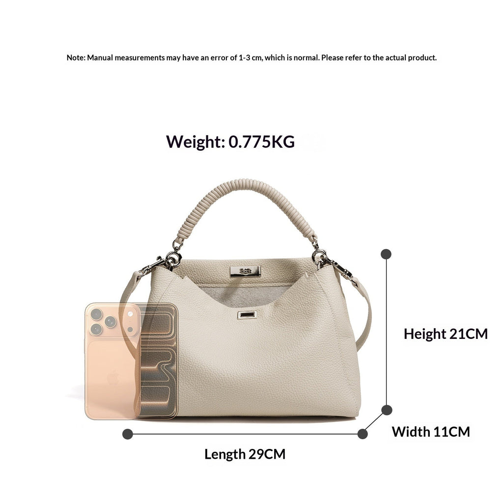 Sac bandoulière grande capacité au style moto, cuir véritable, design urbain tendance - IVOIRART.COM