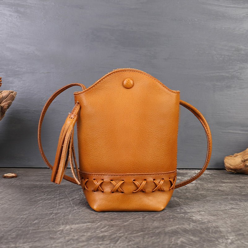 Sac Bandoulière Mini Tissé Rétro Style Vintage pour Épaule - Motifs Classiques - IVOIRART.COM