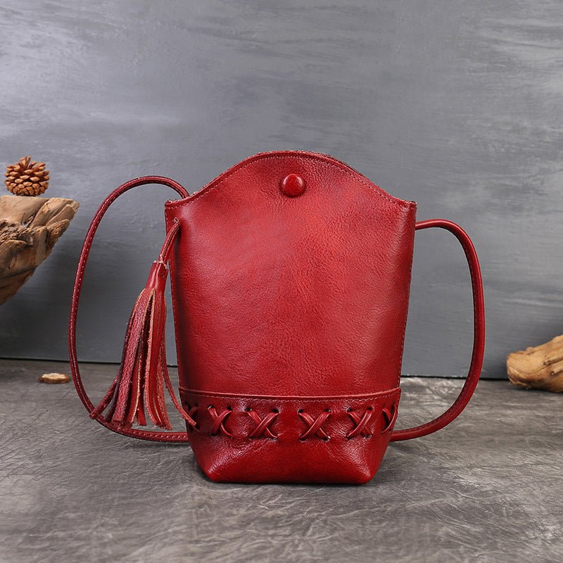 Sac Bandoulière Mini Tissé Rétro Style Vintage pour Épaule - Motifs Classiques - IVOIRART.COM