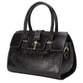 Sac bandoulière mode vintage pour femmes en cuir véritable ovale embossé - IVOIRART.COM