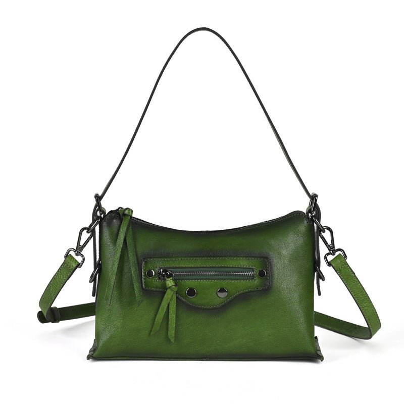 Sac bandoulière petit minimaliste décontracté en cuir pleine fleur, urbain mode! - IVOIRART.COM
