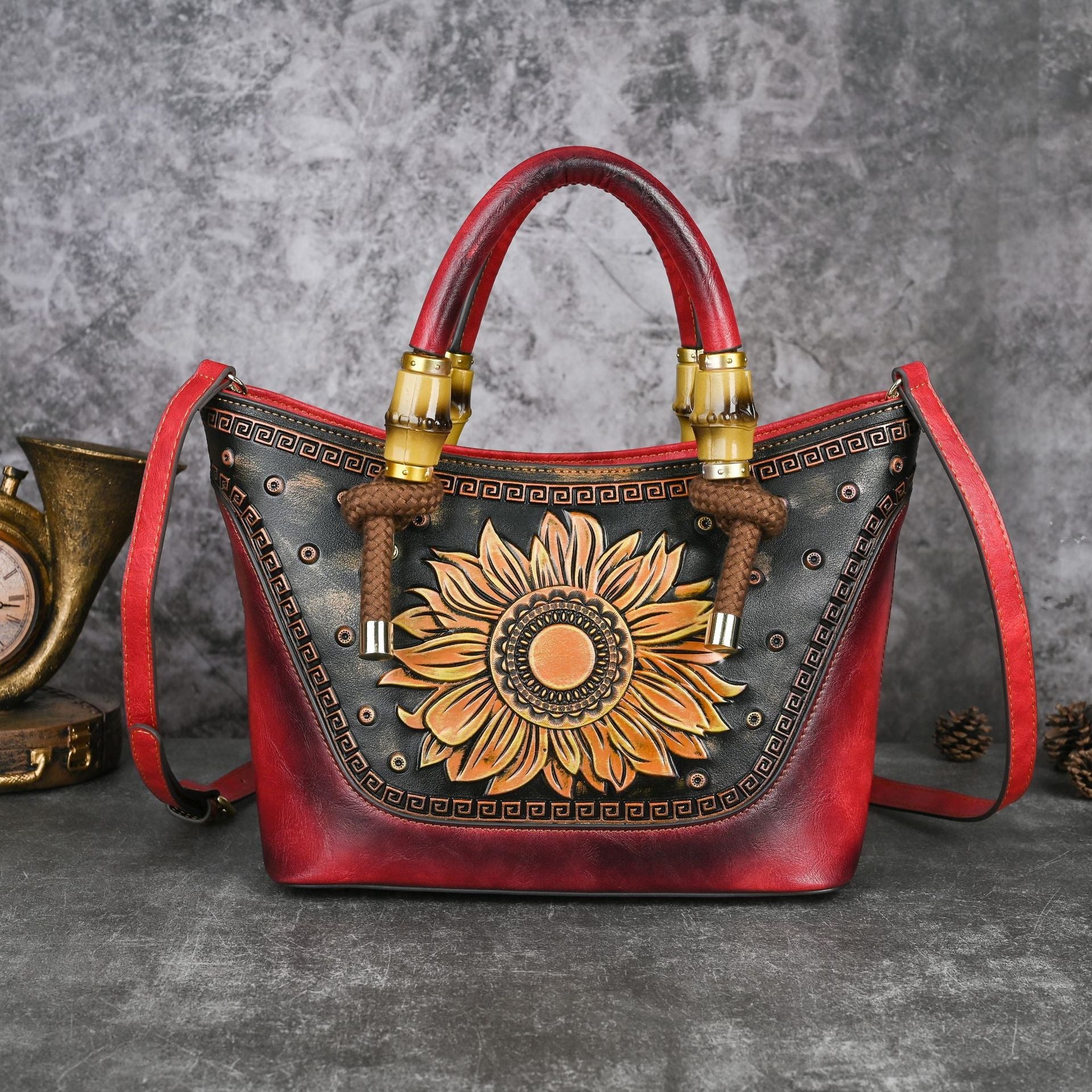 Sac bandoulière polyvalent élégant pour femme d'âge mûr, style asymétrique - IVOIRART.COM