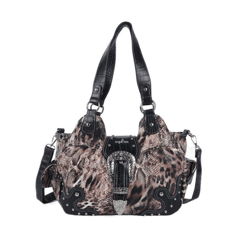 Sac bandoulière polyvalent et élégant au charme occidental chic, style léopard - IVOIRART.COM