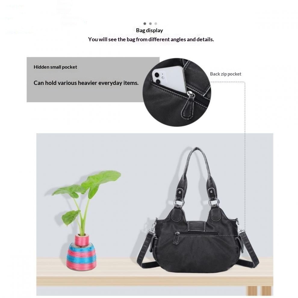 Sac bandoulière polyvalent et élégant au charme occidental chic, style léopard - IVOIRART.COM