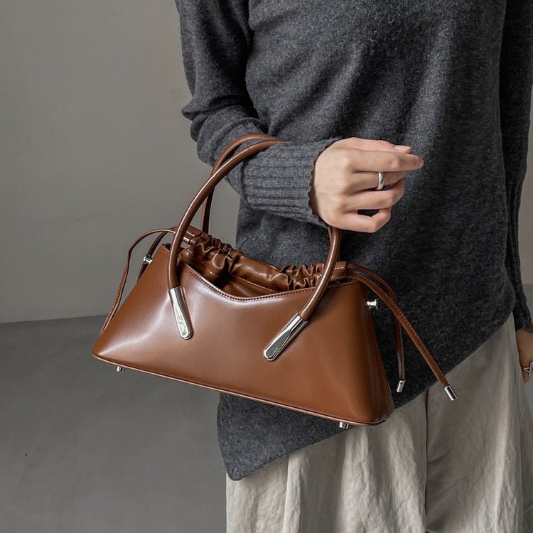 Sac bandoulière portable en cuir pour femme, tendance et pratique, élégant et robuste - IVOIRART.COM