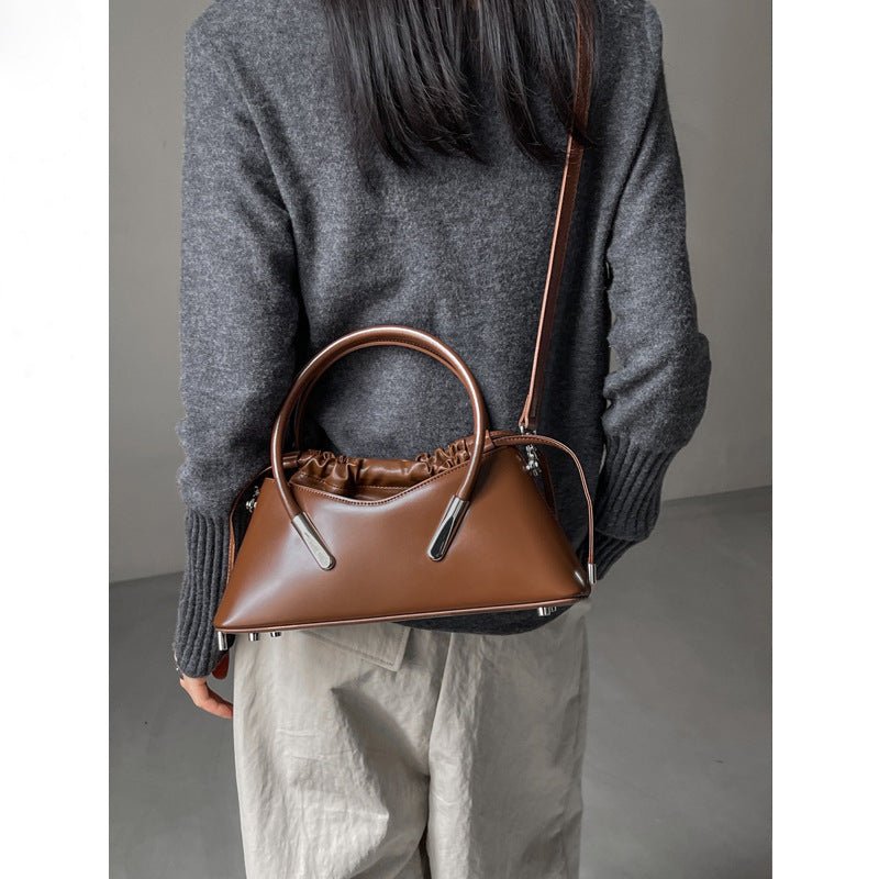Sac bandoulière portable en cuir pour femme, tendance et pratique, élégant et robuste - IVOIRART.COM