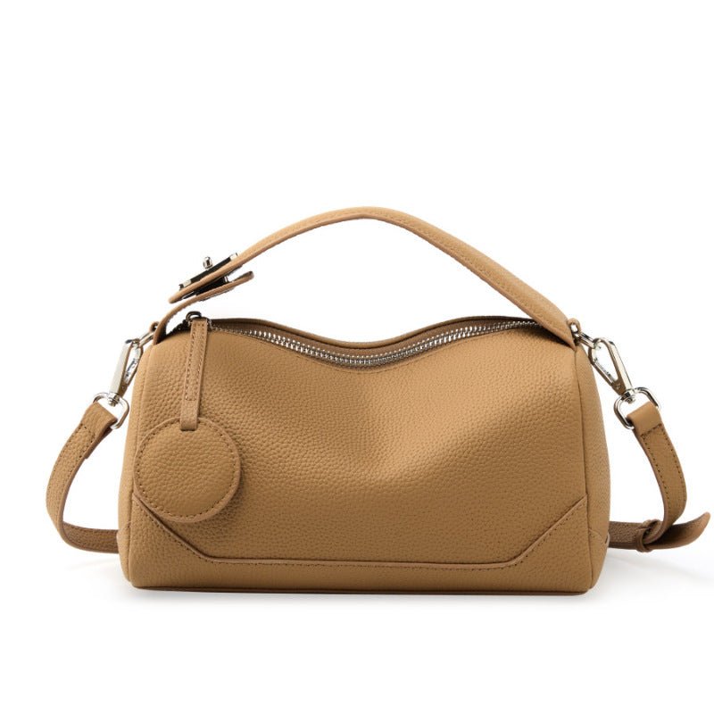Sac Bandoulière Portable en Cuir Véritable pour Femme, Mode Élégante et Pratique - IVOIRART.COM