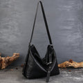 Sac Bandoulière Rétro Femme Grand Volume Élégant, Cuir Véritable Souple - IVOIRART.COM