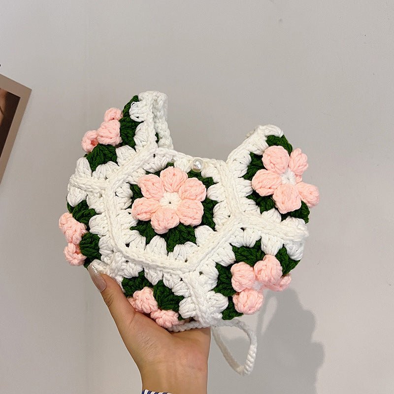 Sac bandoulière tissé fait main, simple et mignon, style artisanal tendance - IVOIRART.COM