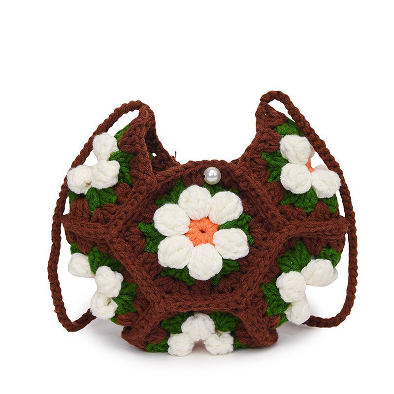 Sac bandoulière tissé fait main, simple et mignon, style artisanal tendance - IVOIRART.COM