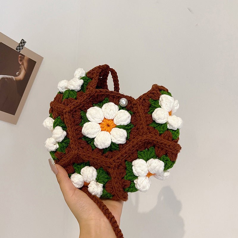 Sac bandoulière tissé fait main, simple et mignon, style artisanal tendance - IVOIRART.COM