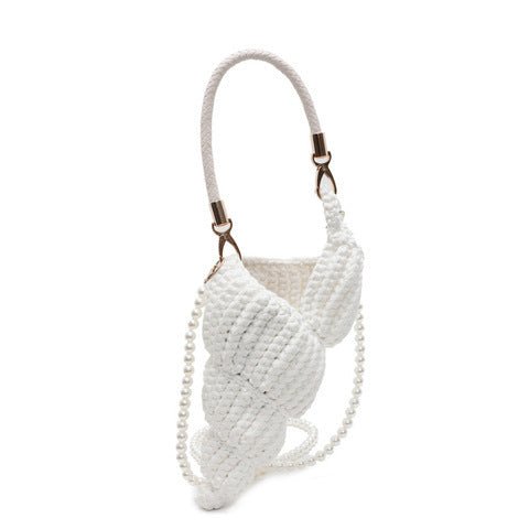Sac bandoulière tressé à la main en forme de coquillage conque charmeur - IVOIRART.COM