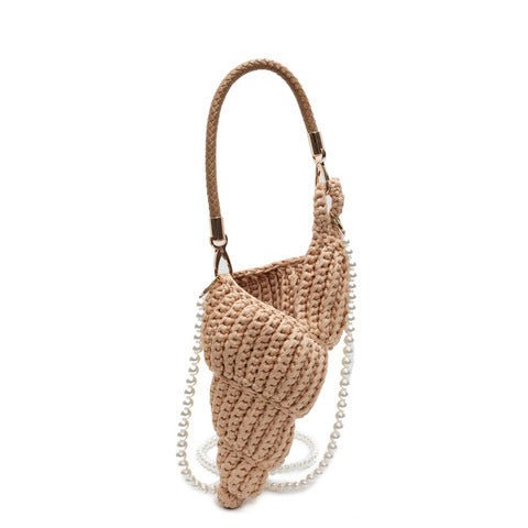 Sac bandoulière tressé à la main en forme de coquillage conque charmeur - IVOIRART.COM
