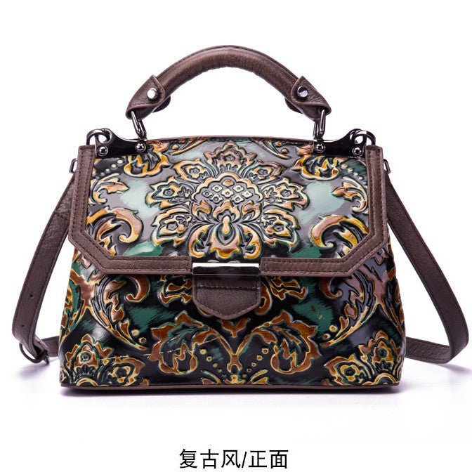 Sac Besace à Épaule pour Femme Style National élégant et authentique cuir - IVOIRART.COM