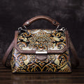 Sac Besace à Épaule pour Femme Style National élégant et authentique cuir - IVOIRART.COM