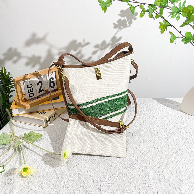 Sac besace haut de gamme pour femme en cuir véritable, design niche urbain - IVOIRART.COM