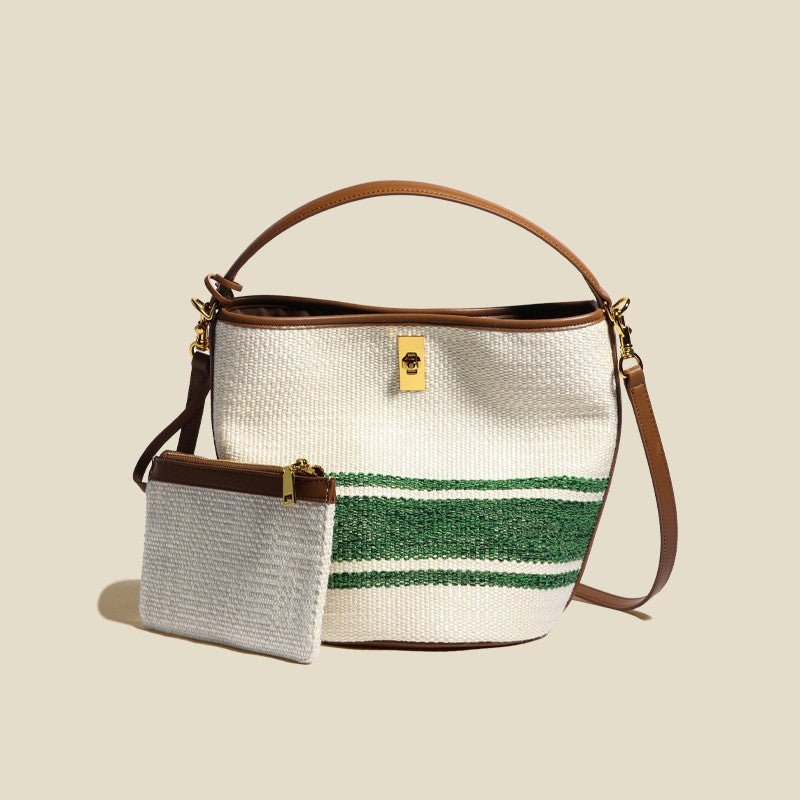 Sac besace haut de gamme pour femme en cuir véritable, design niche urbain - IVOIRART.COM