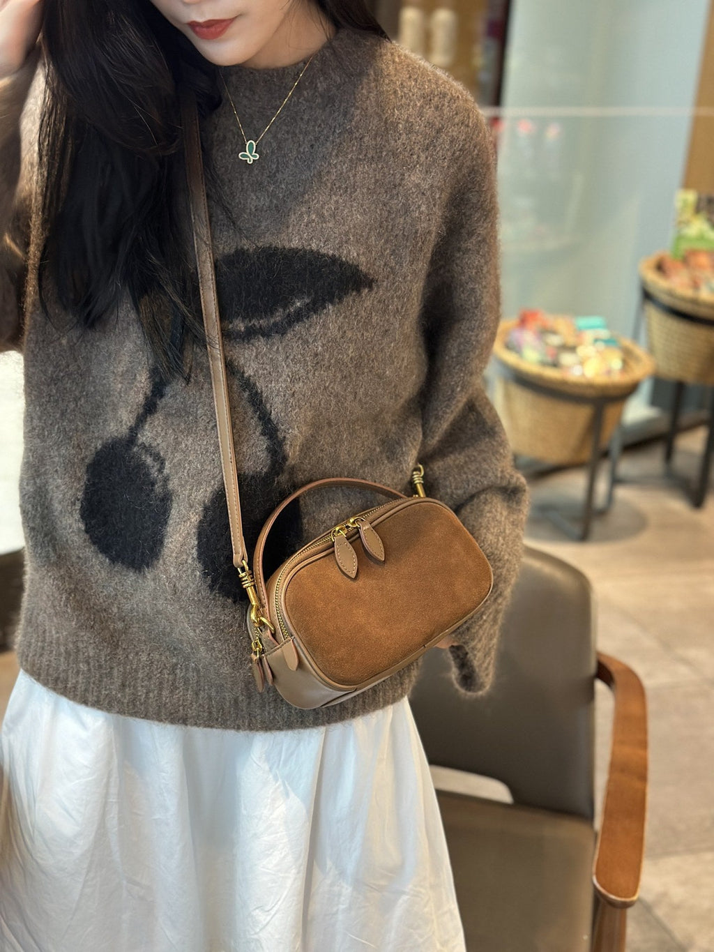 Sac Boston en cuir nubuck personnalisable sac appareil photo & bowling petit 2025 - IVOIRART.COM