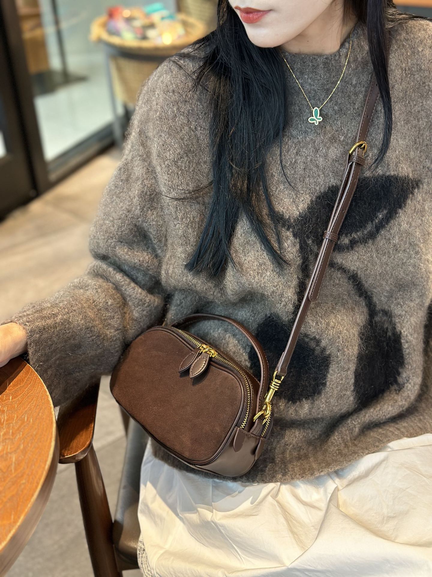 Sac Boston en cuir nubuck personnalisable sac appareil photo & bowling petit 2025 - IVOIRART.COM
