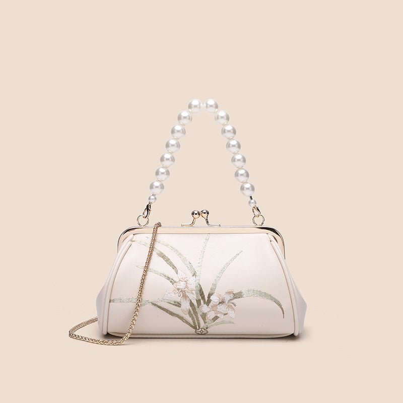 Sac brodé pour femme à la mode, à personnalité artistique, élégant coquillage - IVOIRART.COM